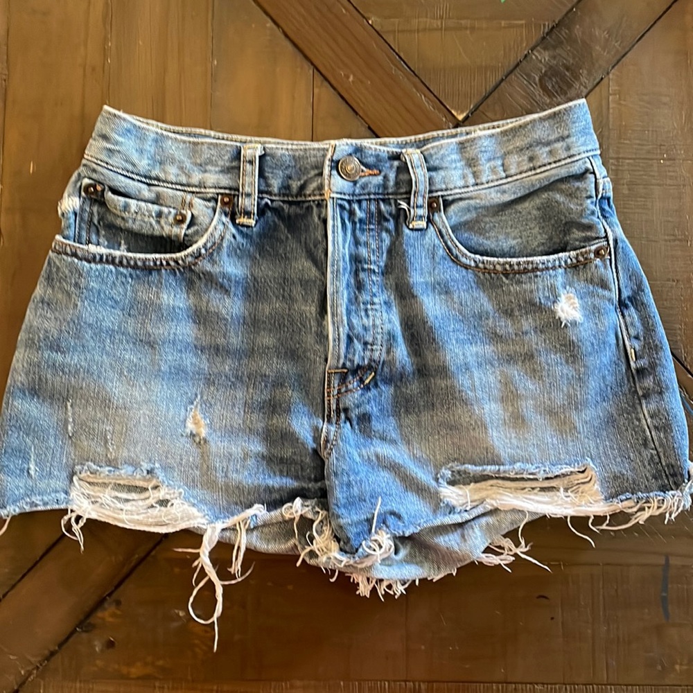 Free People High Waisted Denim Shorts size 27